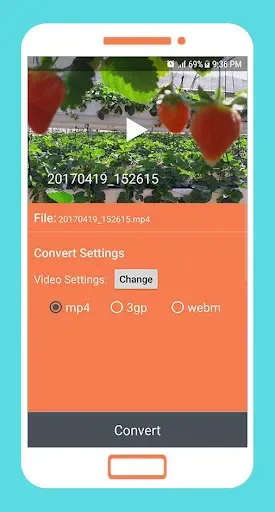 Скриншот 2 — To mp4 3gp webm Video Converte