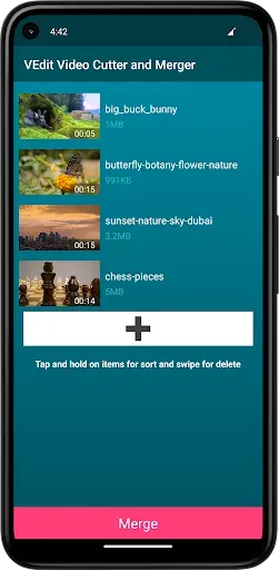 Скриншот 5 — VEdit Video Cutter and Merger