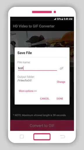 Скриншот 6 — HD Video to GIF Converter