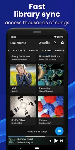 Скриншот 4 — CloudBeats Cloud Music Player