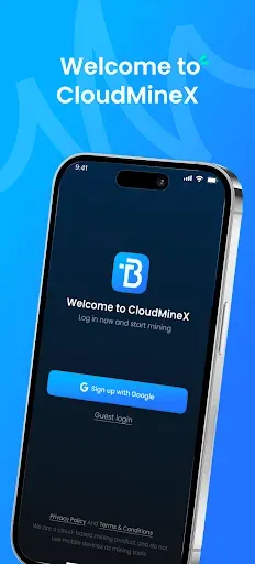 Скриншот 1 — Приложение CloudMineX Mining