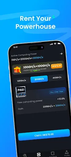 Скриншот 4 — Приложение CloudMineX Mining