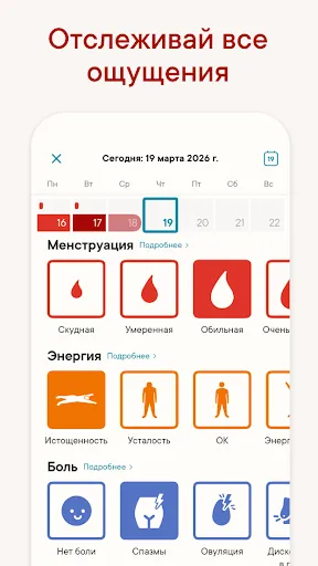 Скриншот 3 — Clue: Календарь месячных