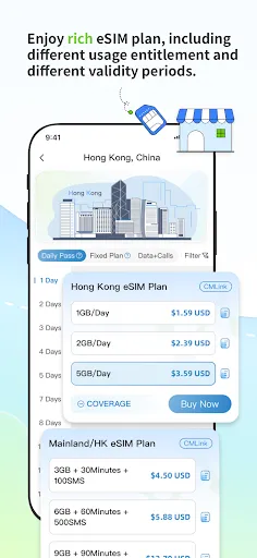 Скриншот 4 — CMLink eSIM: Global eSIM Plan