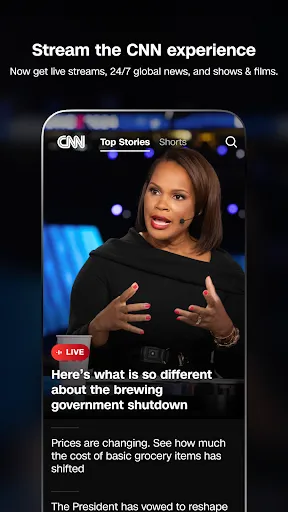 Скриншот 1 — CNN: Live & Breaking News