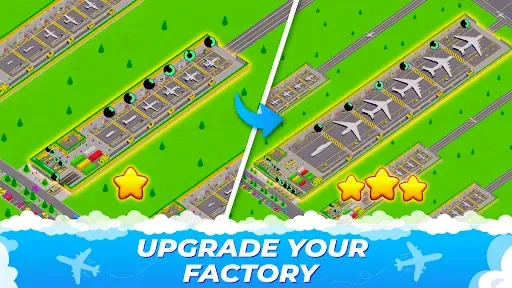 Скриншот 3 — Idle Airplane: Factory Tycoon