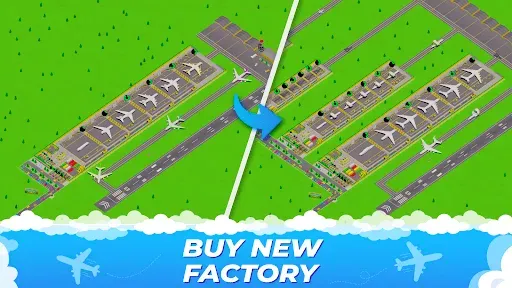Скриншот 4 — Idle Airplane: Factory Tycoon