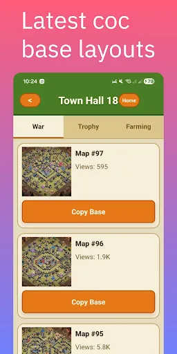 Скриншот 3 — Clash of Clans Bases & Maps