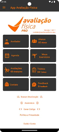 Скриншот 1 — Avaliação Física PRO