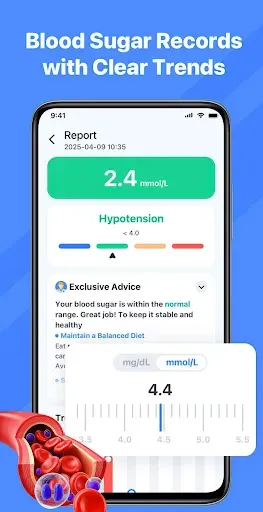 Скриншот 4 — Blood Pressure App - VitalBeat