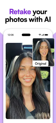 Скриншот 2 — Retake AI: Face & Photo Editor