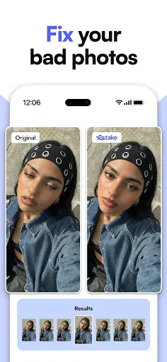 Скриншот 4 — Retake AI: Face & Photo Editor