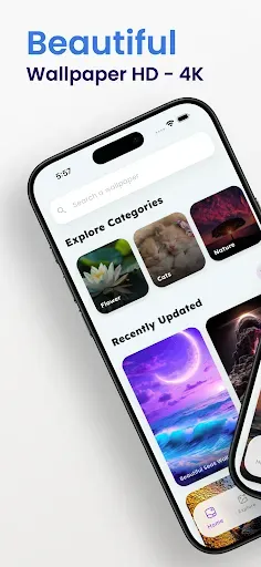 Скриншот 1 — Beautiful Wallpapers 4K | HD