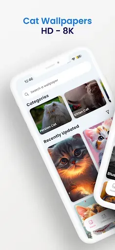 Скриншот 2 — Cute Cat Wallpapers HD - 4K