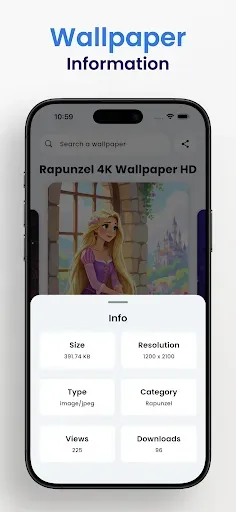 Скриншот 6 — Princess Wallpapers 8K | HD