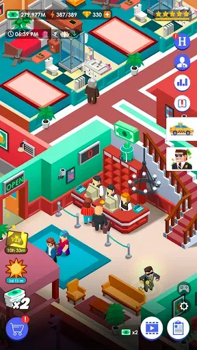 Скриншот 5 — Hotel Empire Tycoon－Кликер