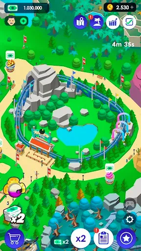 Скриншот 4 — Idle Theme Park Tycoon