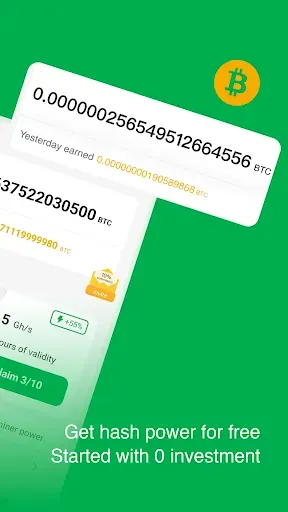 Скриншот 6 — BtcCoin-Cloud Miner Mining