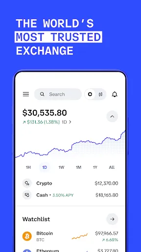 Скриншот 5 — Coinbase - Bitcoin Wallet
