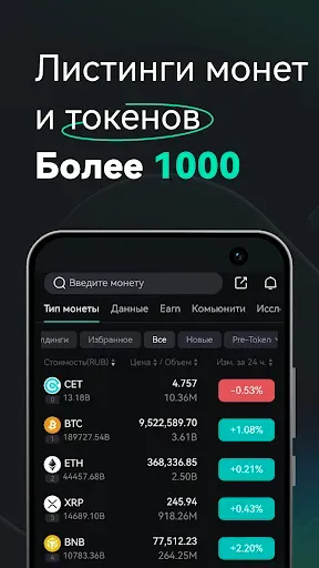 Скриншот 4 — CoinEx: криптотрейдинг, P2P