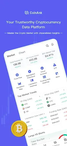 Скриншот 1 — CoinAnk: Live Crypto Tracker