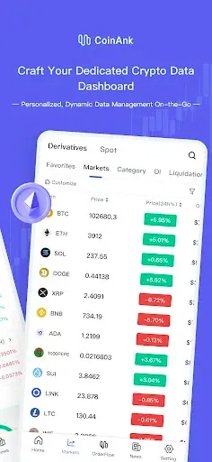 Скриншот 2 — CoinAnk: Live Crypto Tracker