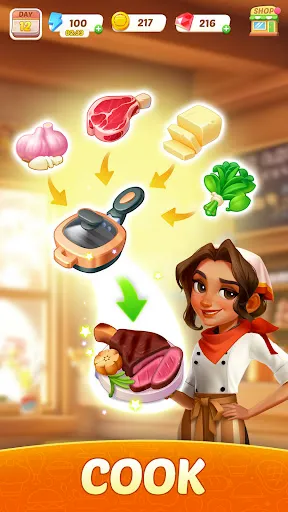 Скриншот 2 — Flambé®: Merge & Cook
