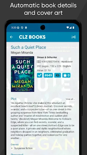 Скриншот 4 — CLZ Books - library organizer