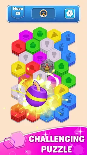 Скриншот 4 — Hexa Blast: Color Sort
