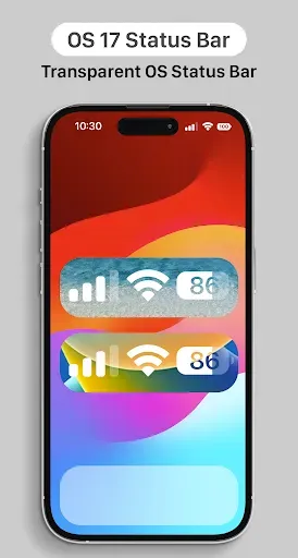 Скриншот 8 — iCenter OS 17: X - Status Bar