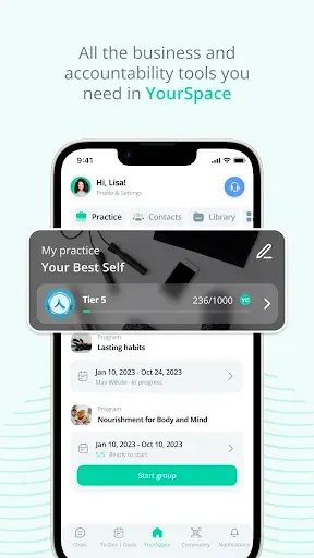 Скриншот 2 — YourCoach - Health Coaches