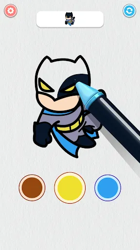 Скриншот 5 — Coloring Paint: ASMR Superhero