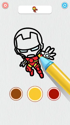 Скриншот 6 — Coloring Paint: ASMR Superhero