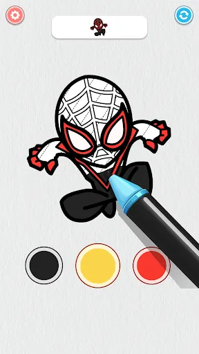 Скриншот 7 — Coloring Paint: ASMR Superhero