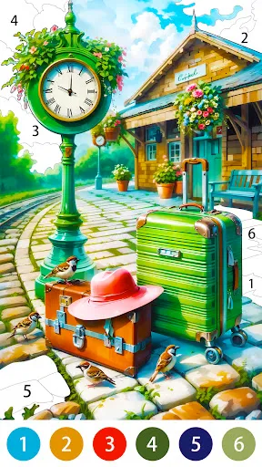 Скриншот 5 — Vintage Color by Number Game
