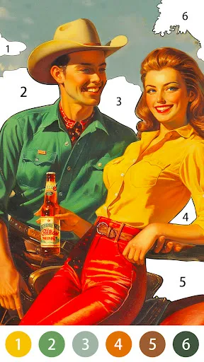 Скриншот 7 — Vintage Color by Number Game