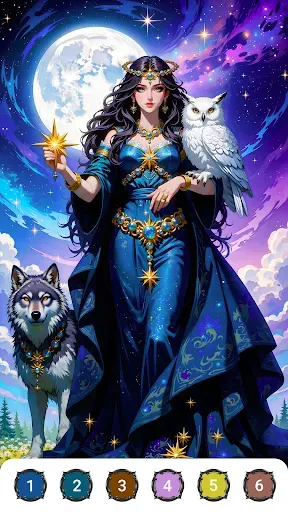 Скриншот 1 — Epic Fantasy Color by Numbers