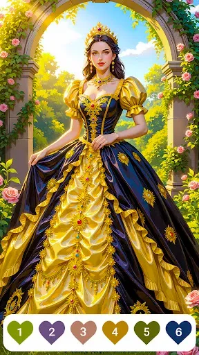 Скриншот 3 — Gown Color - Paint by Number