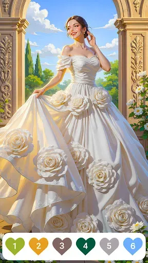Скриншот 5 — Gown Color - Paint by Number