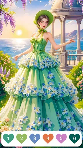 Скриншот 6 — Gown Color - Paint by Number