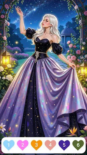 Скриншот 7 — Gown Color - Paint by Number