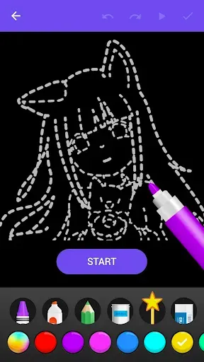 Скриншот 2 — Draw Glow Comics