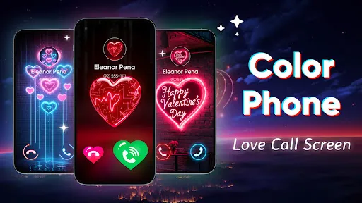 Скриншот 1 — Color Phone, Call Screen Theme