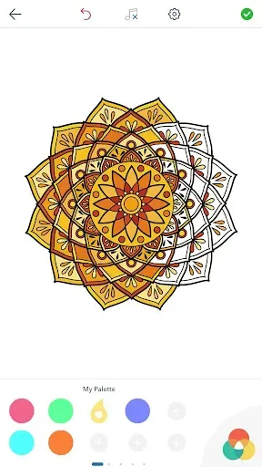Скриншот 5 — Раскраски Мандала