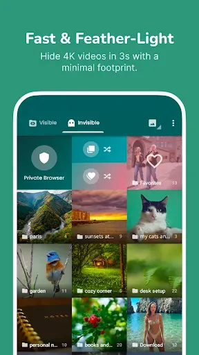 Скриншот 2 — Скрыть фотографии, видео