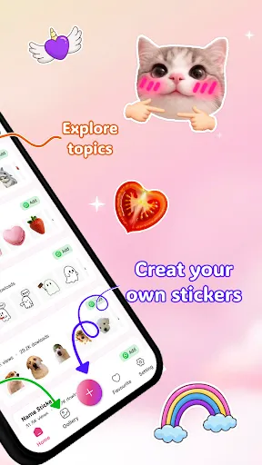 Скриншот 2 — Sticker Maker - Emoji Studio