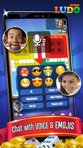Скриншот 1 — Ludo Comfun Online Live Game
