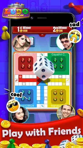 Скриншот 1 — Ludo Kingdom Online Board Game