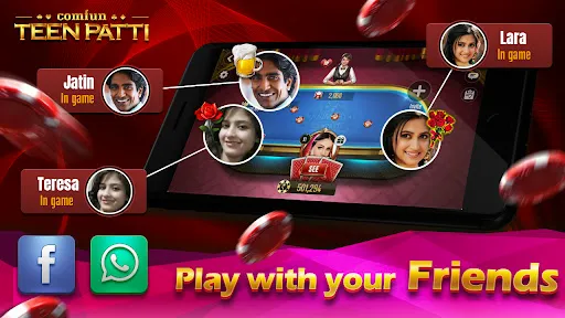 Скриншот 1 — Teen Patti Comfun Card Online