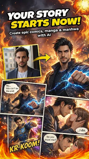 Скриншот 1 — Comic Maker: AI Comic Creator